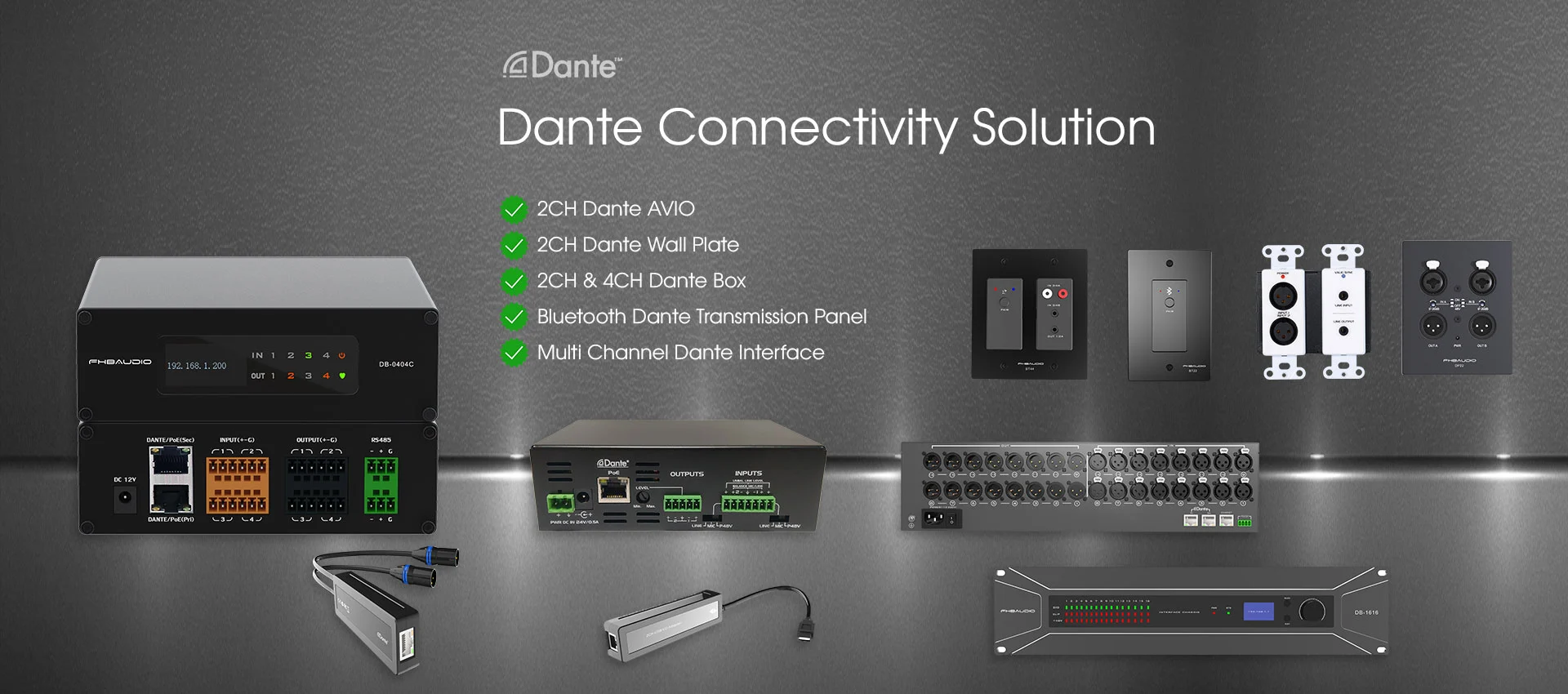 Dante -konnektiwiteitsoplossing