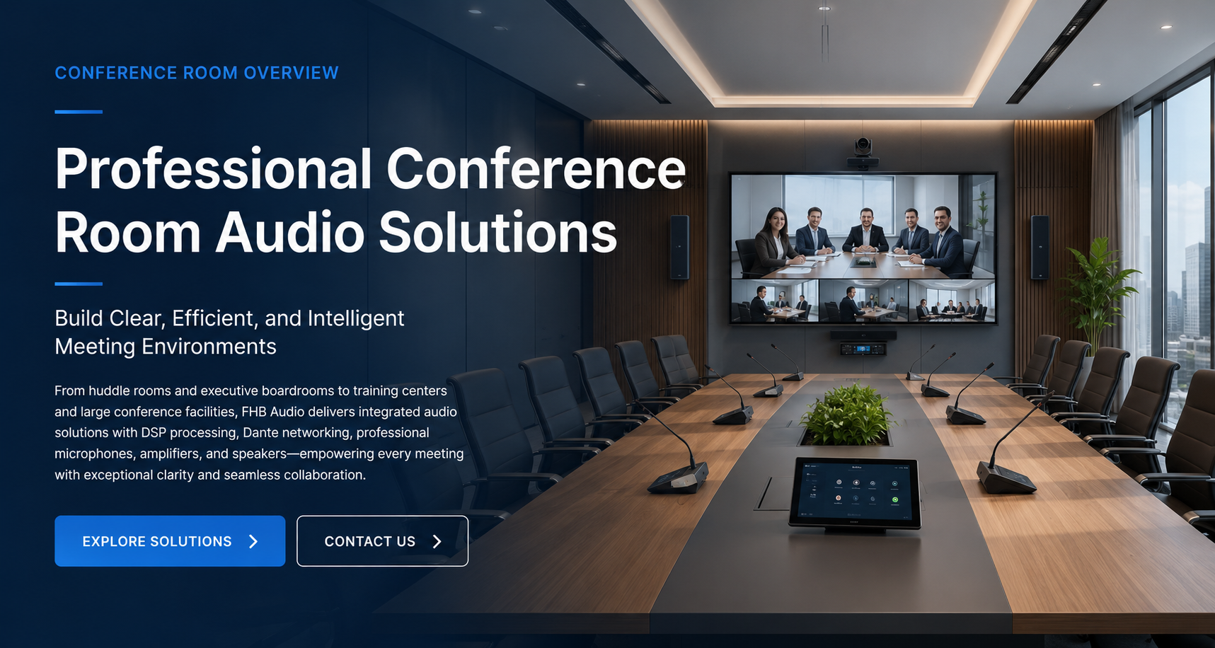 Professionele Konferensiekamer Klankoplossings